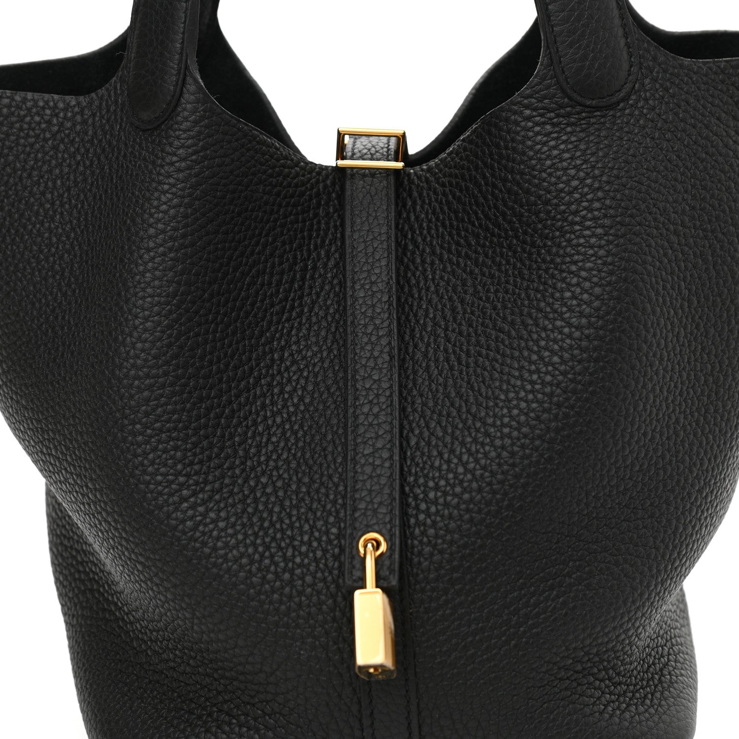 Hermes Taurillon Clemence Picotin Lock 22 MM Black 8 of 10