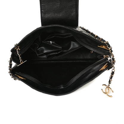 Chanel Lambskin Quilted Shopping Tote Black 4 of 18