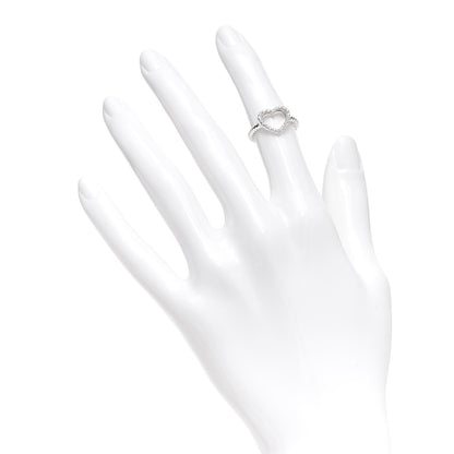 David Yurman Sterling Silver Diamond 10mm Cable Collectibles Heart Ring 47 4 2 of 5