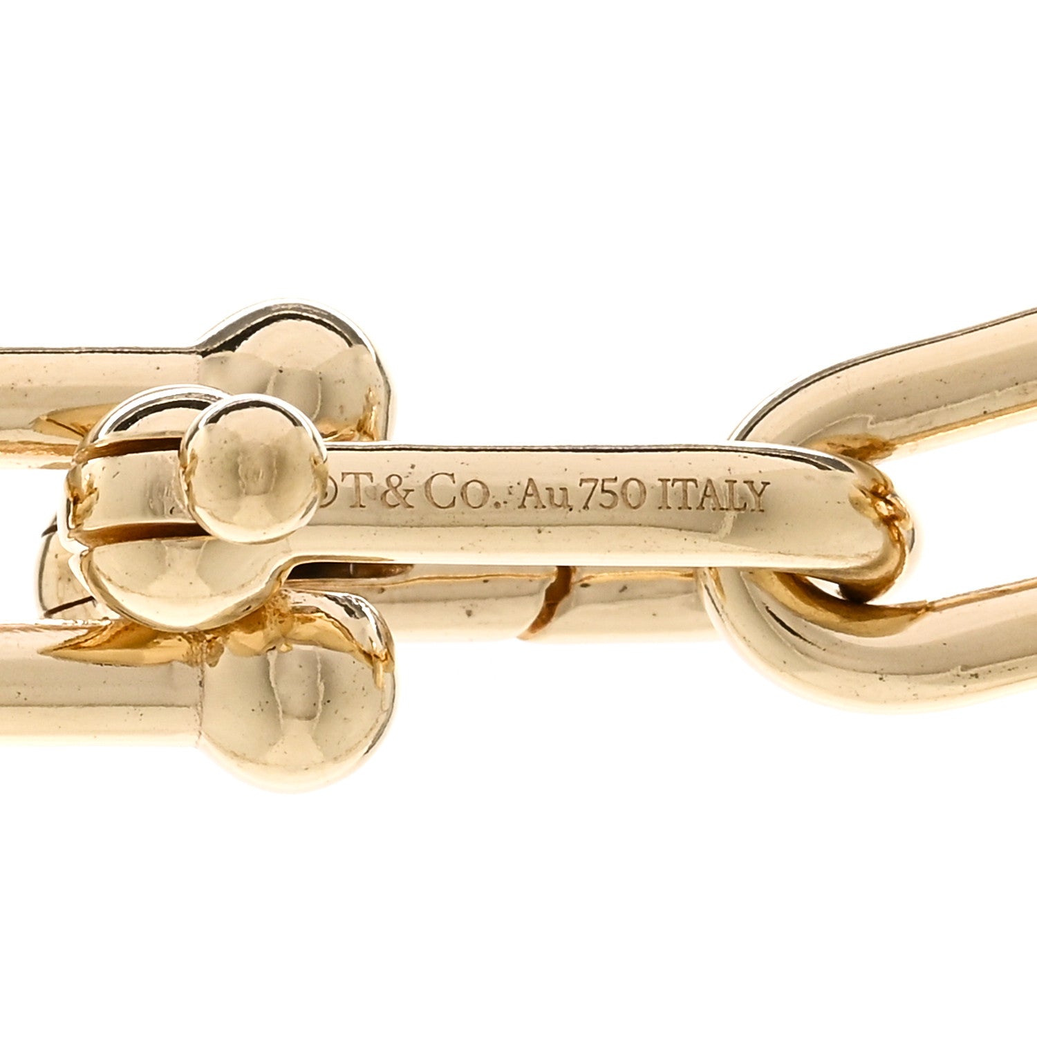 Tiffany 18K Yellow Gold Medium HardWear Link Necklace 5 of 6