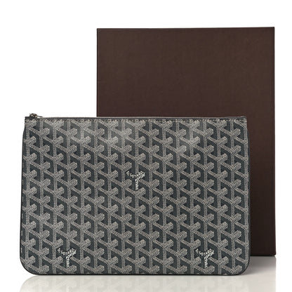 Goyard Goyardine Senat Pochette MM Grey 10 of 10