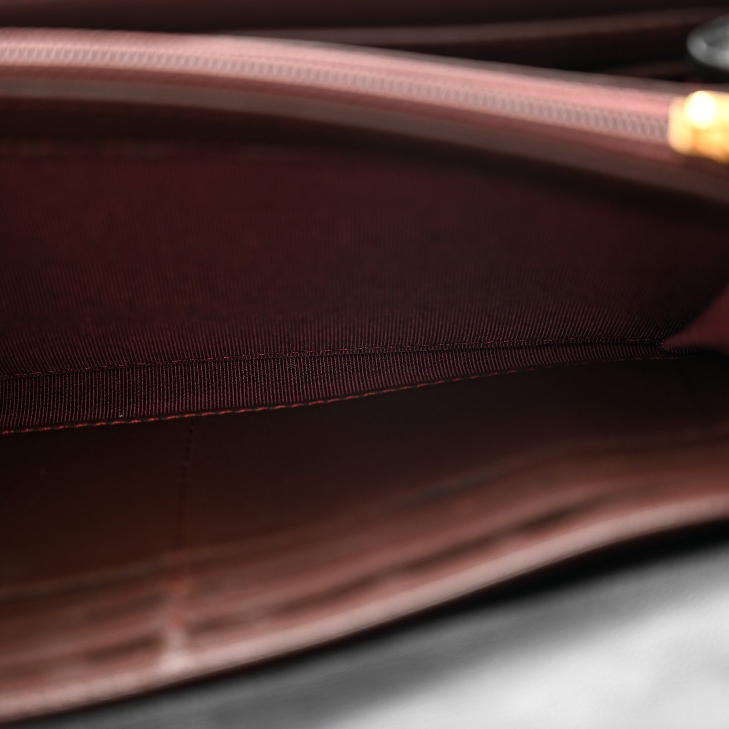 Lambskin Quilted Large Gusset Flap Wallet Black