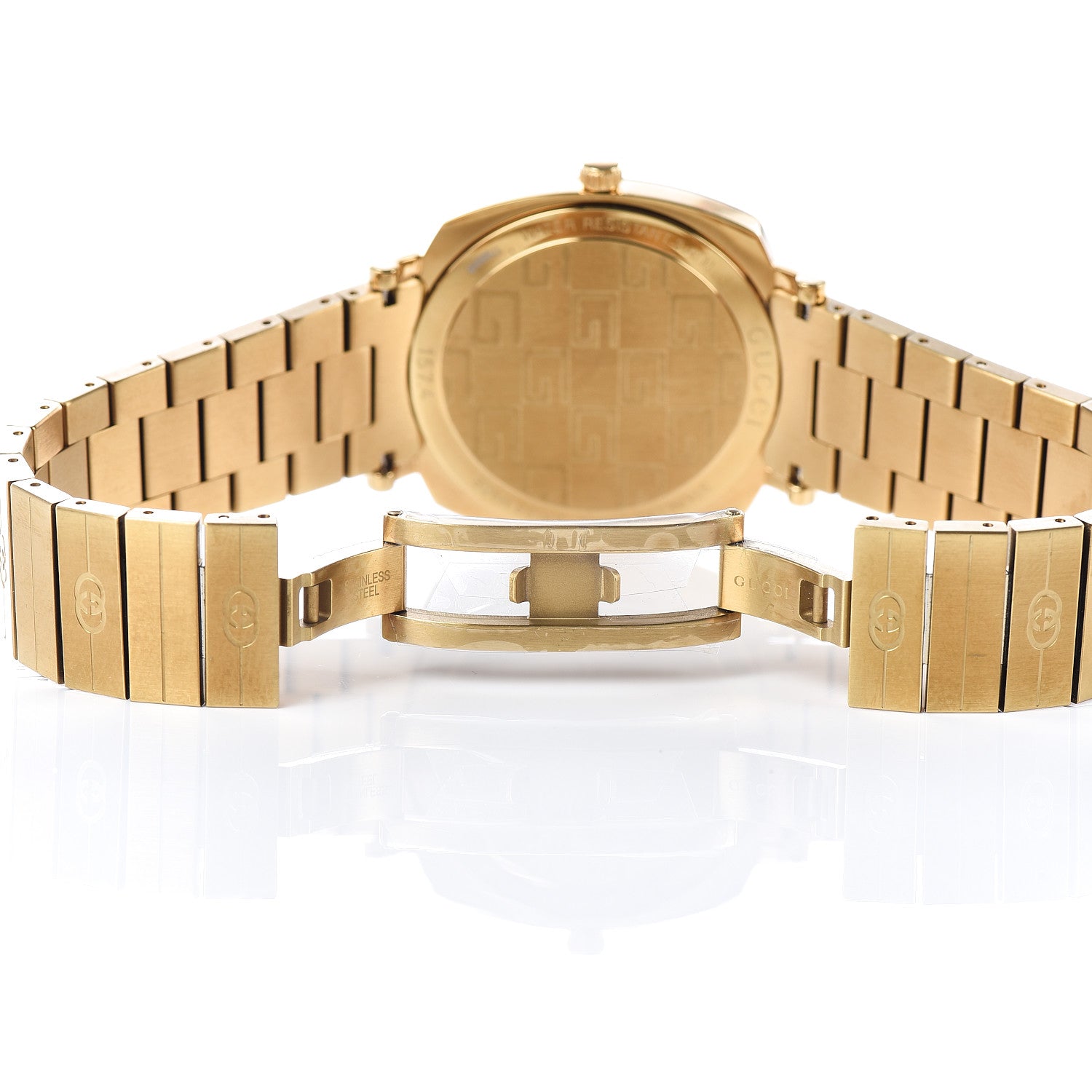 Gucci Stainless Steel 35mm Grip Quartz Watch Gold 6 of 7