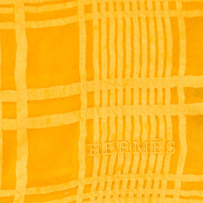Hermes Cashmere Silk Check Stole 4 of 6