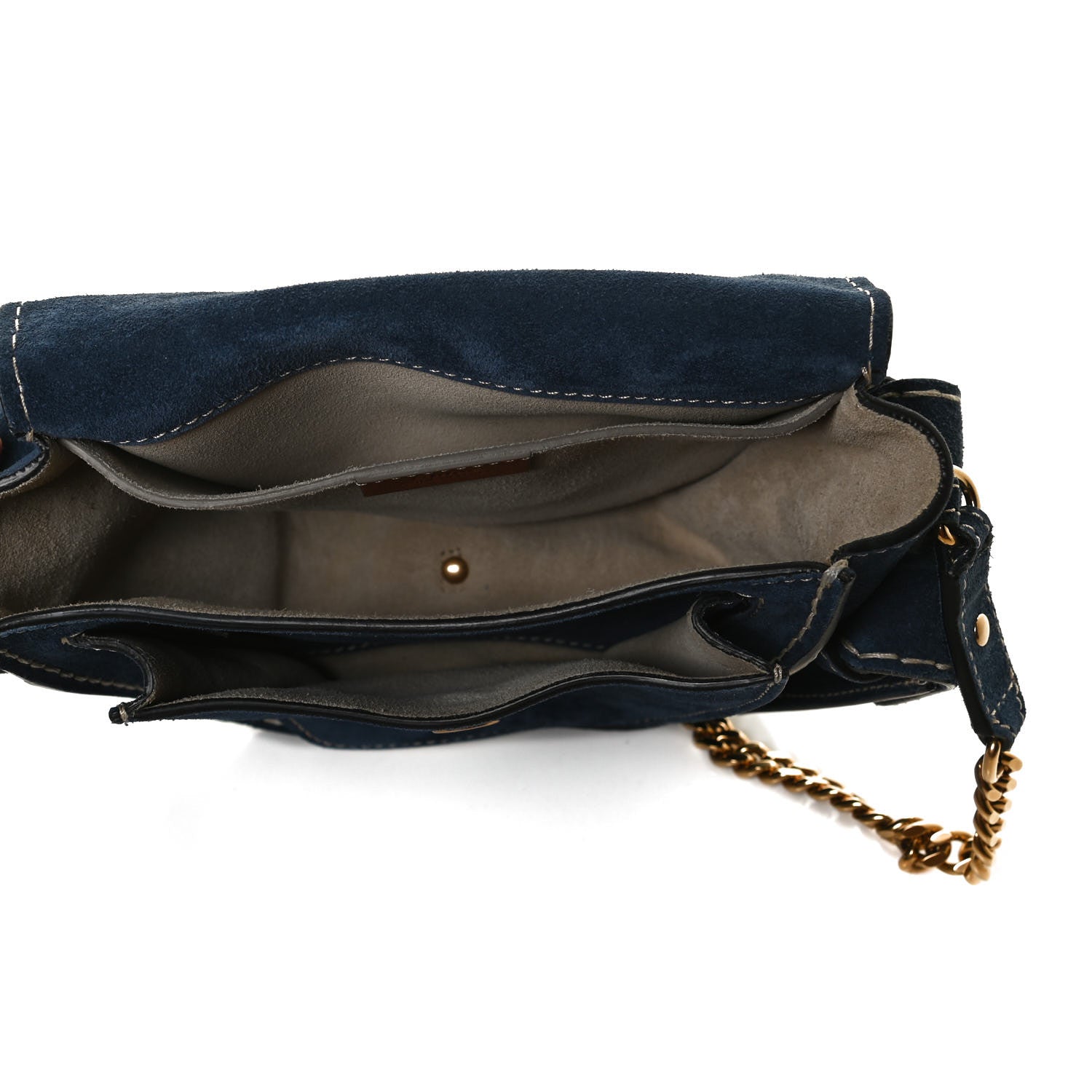 Chloe Calfskin Suede Small Jodie Camera Bag Navy 5 of 13
