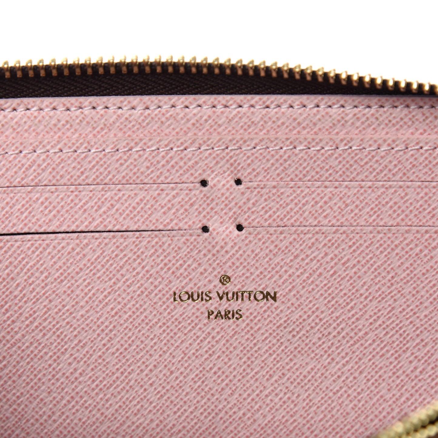 Monogram Clemence Wallet Rose Ballerine
