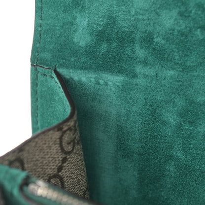 Gucci GG Supreme Monogram Embroidered Medium Dionysus Shoulder Bag Emerald 10 of 11