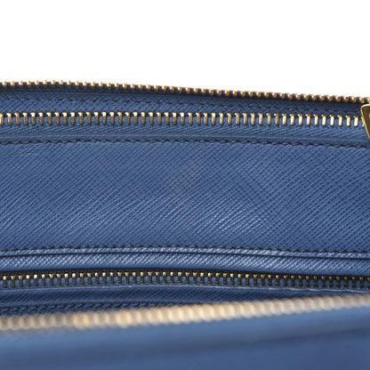 Prada Saffiano Small Galleria Double Zip Tote Bluette 8 of 17