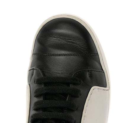 Chanel Calfskin Womens CC Sneakers 36 Black White 11 of 12