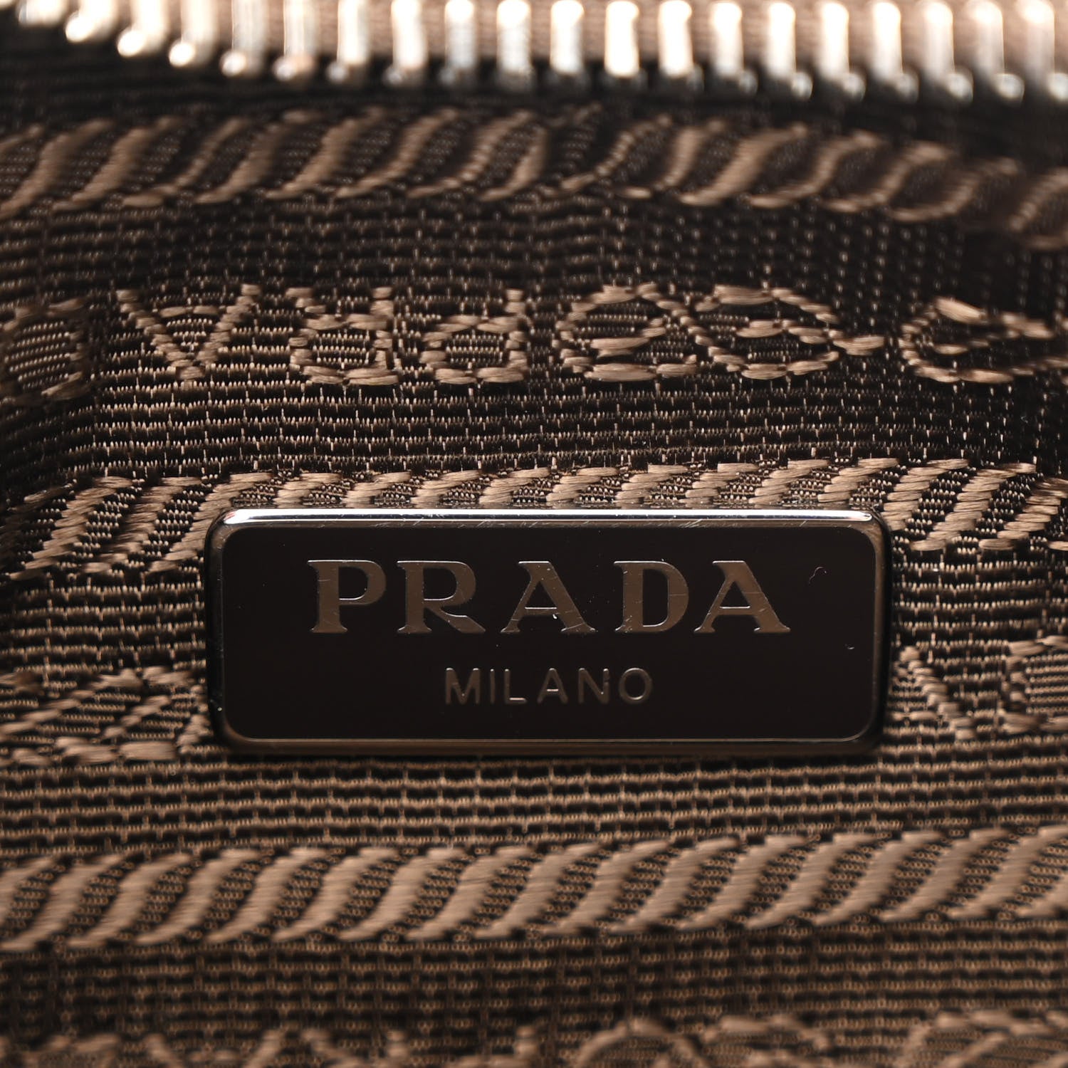 Prada Tessuto Nylon Saffiano Re-Edition 2005 Shoulder Bag Cacao 6 of 11