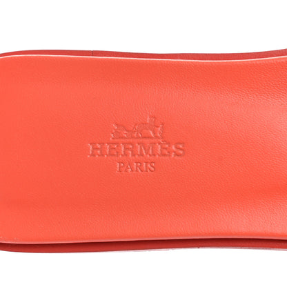 Hermes Epsom Oran Sandals 39.5 Orange Poppy 6 of 14