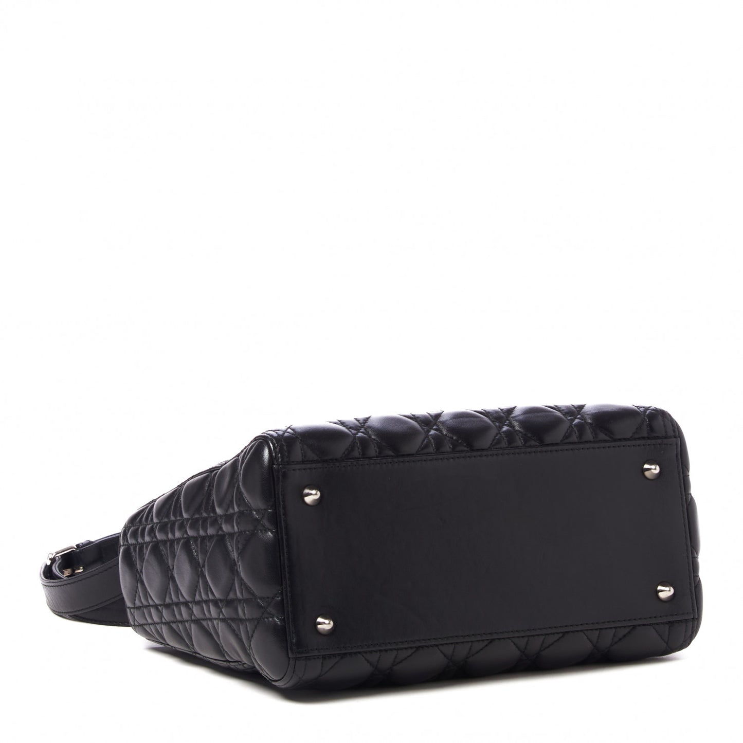 Lambskin Cannage Medium Lady Dior Black
