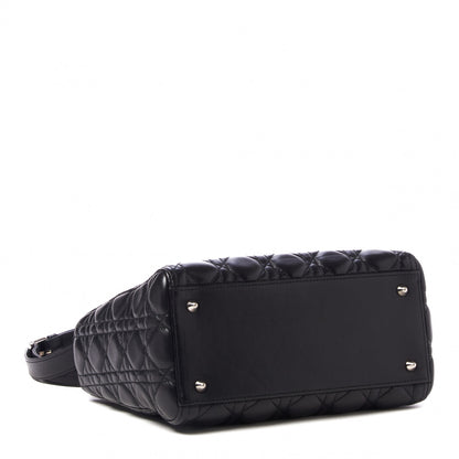 Christian Dior Lambskin Cannage Medium Lady Dior Black 4 of 11