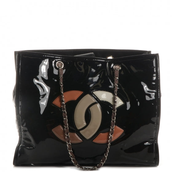 Chanel Vinyl Lipstick Tote Black 1 of 7