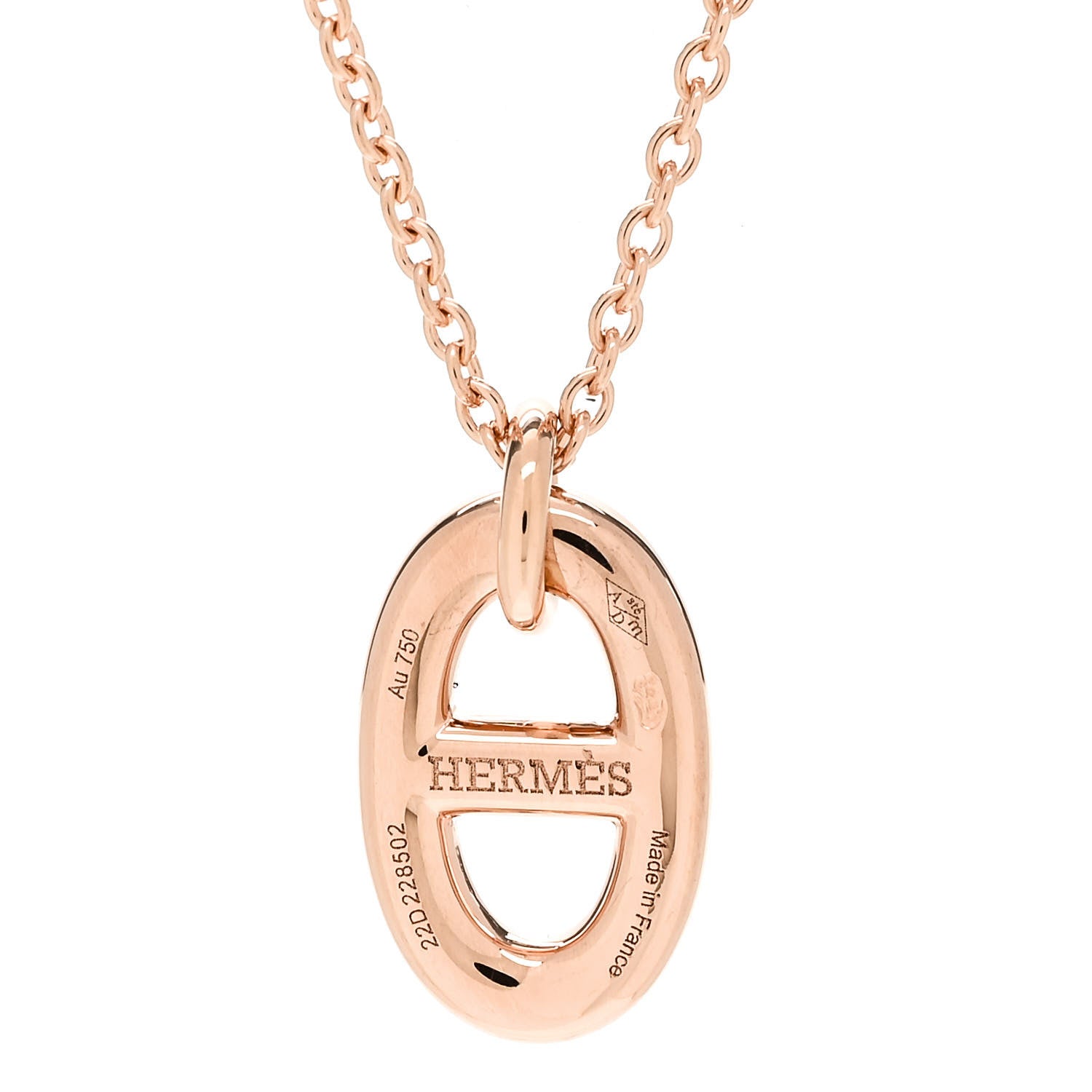 Hermes 18K Rose Gold PM Farandole Pendant Necklace 4 of 5