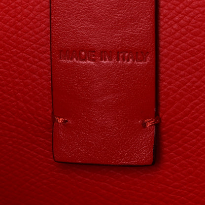 Christian Louboutin Calfskin Patent Logo Spikes East West Cabata Tote Red 6 of 16