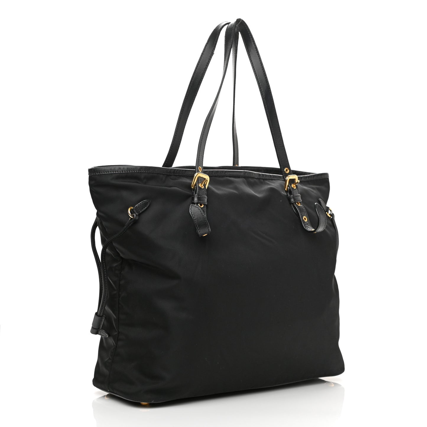 Tessuto Nylon Saffiano Tote Black