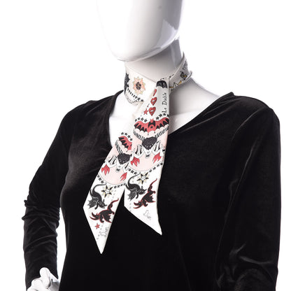 Christian Dior Silk Le Diable Mitzah Scarf 2 of 4