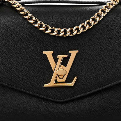 Louis Vuitton Grained Calfskin Lockme Oxford Black 9 of 13