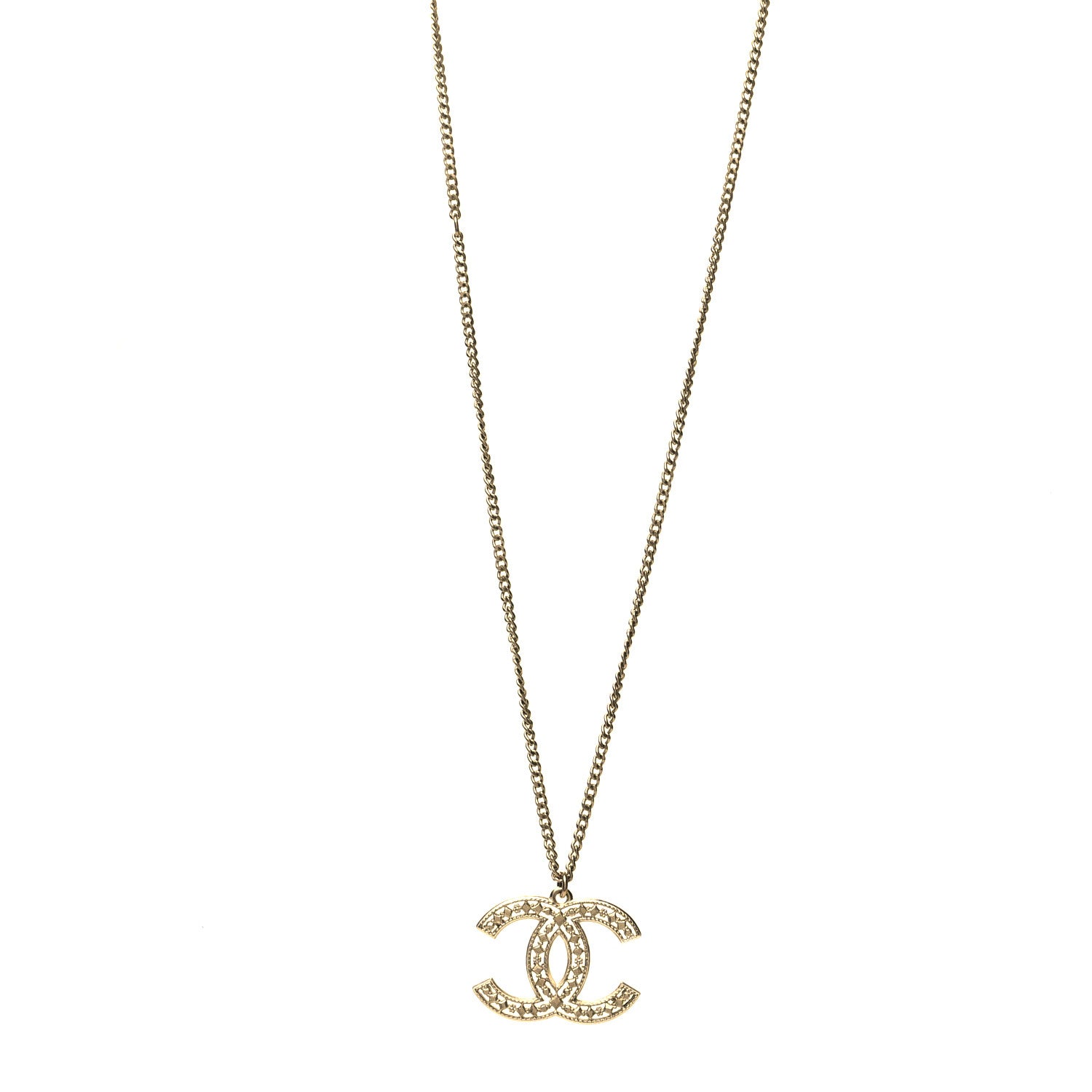 Chanel Metal CC Necklace Gold 1 of 5