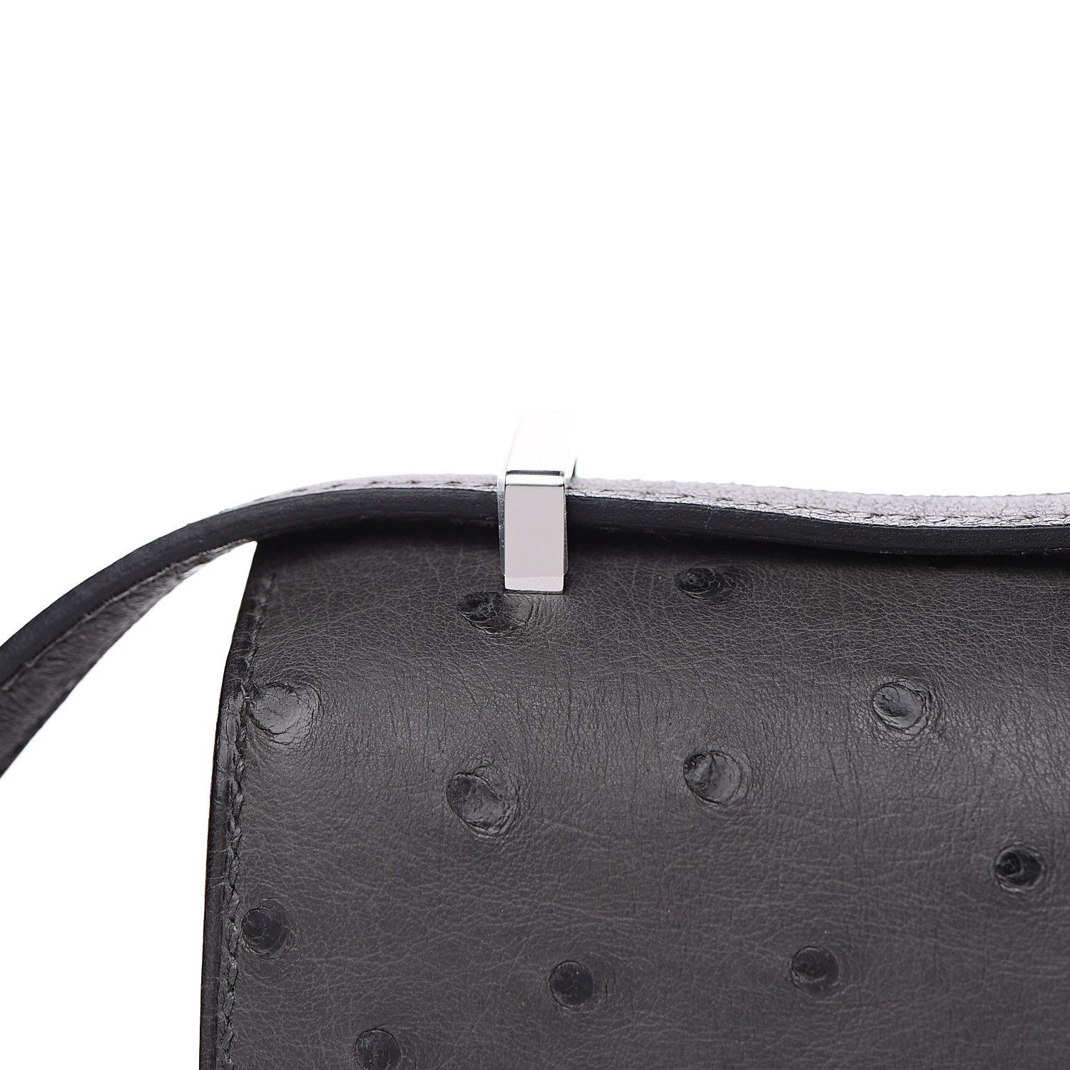 Hermes Ostrich Constance 18 Graphite 6 of 15
