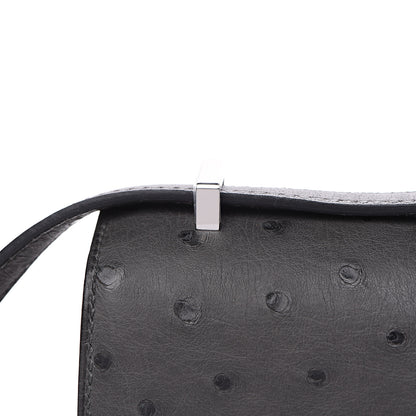 Hermes Ostrich Constance 18 Graphite 6 of 15