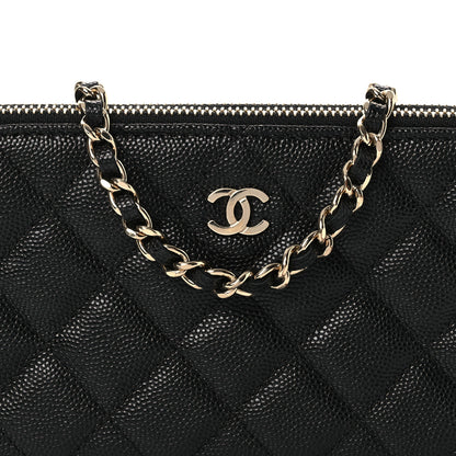 Chanel Caviar Quilted Small Clutch With Chain Black 9 of 14