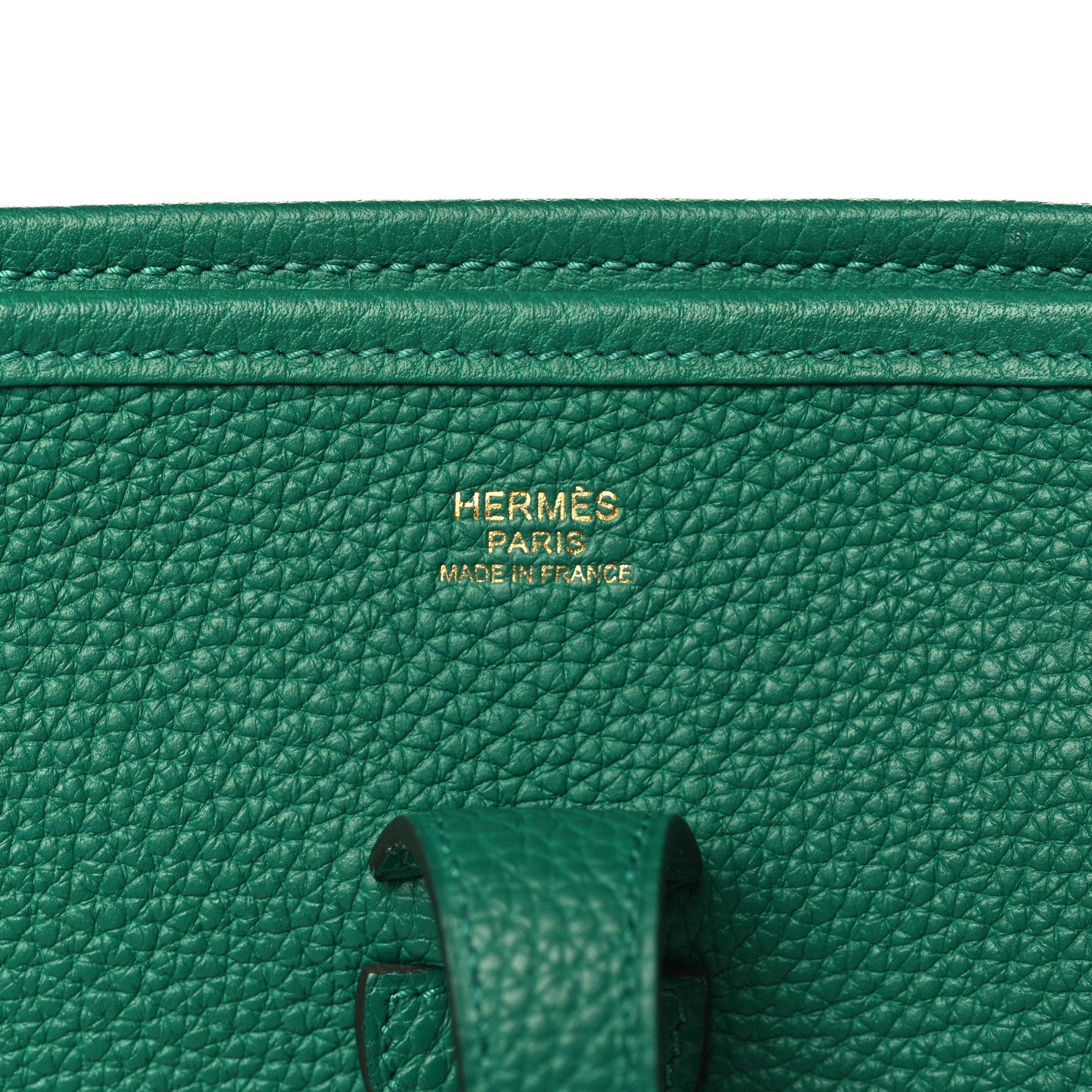 Hermes Taurillon Clemence Evelyne III PM Vert Vertigo 6 of 9