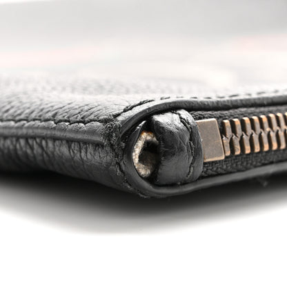 Gucci Pebbled Calfskin Logo Wristlet Black 8 of 10