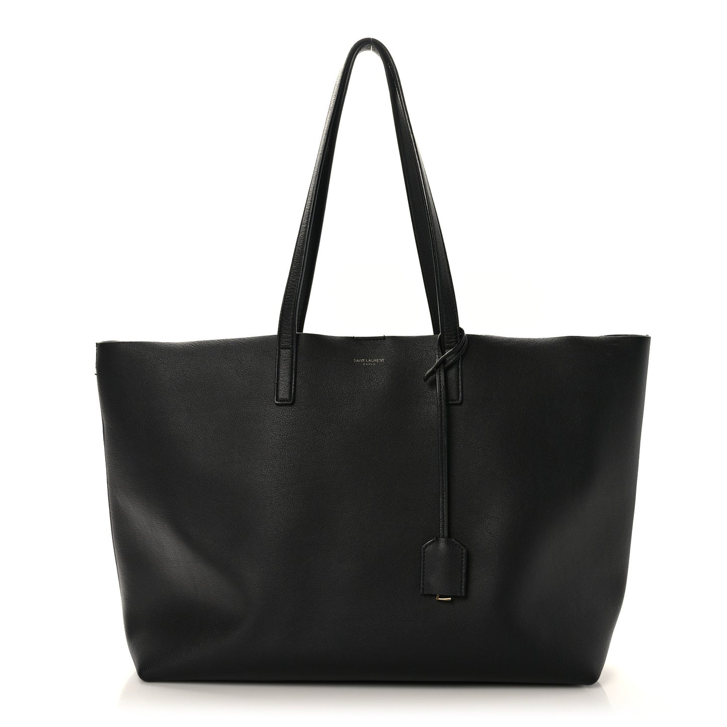 Calfskin Large Shopping Tote Black