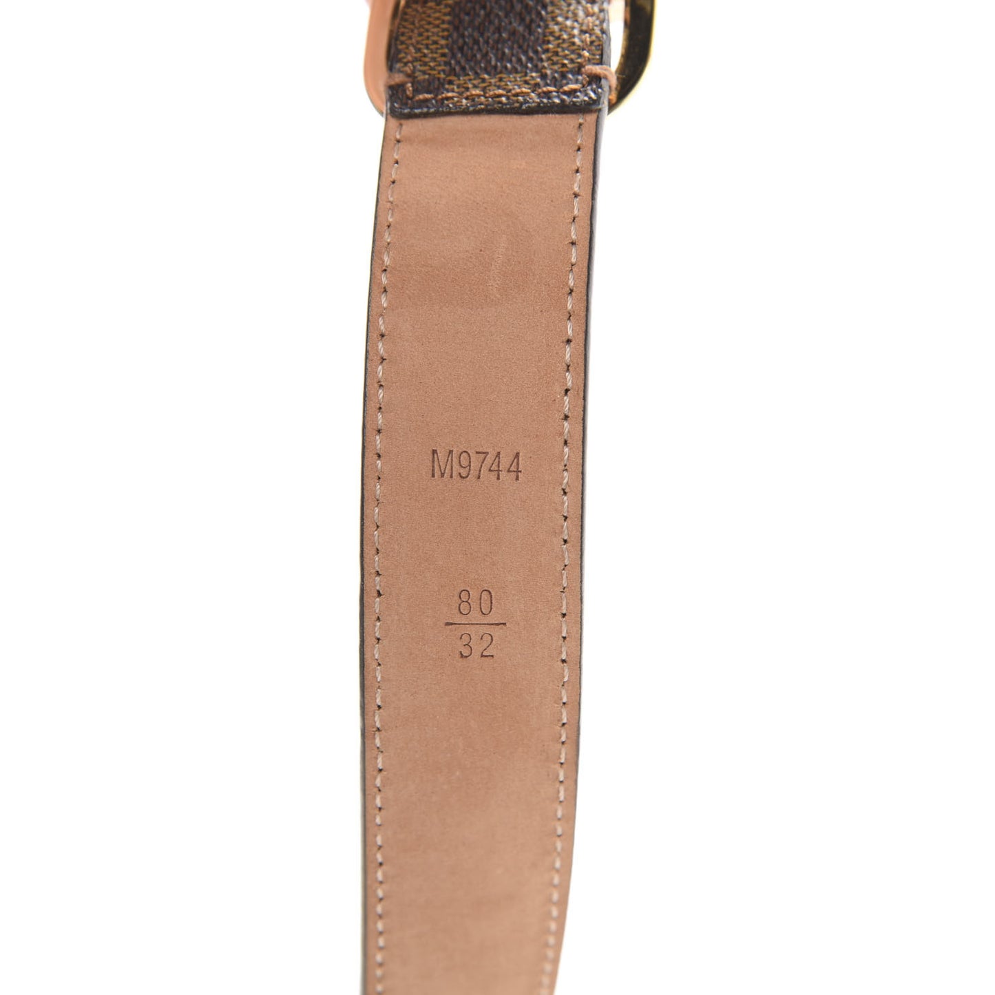 Damier Ebene Mini 25mm Belt 80 32