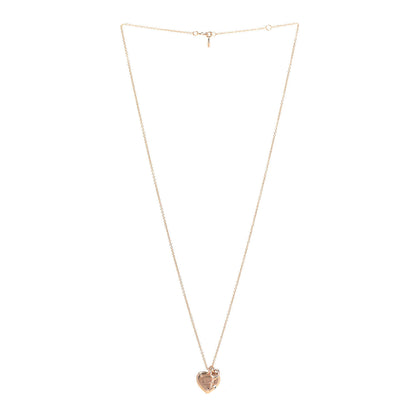 Tiffany 18K Rose Gold Return To Tiffany Love Heart Tag Key Necklace 3 of 6