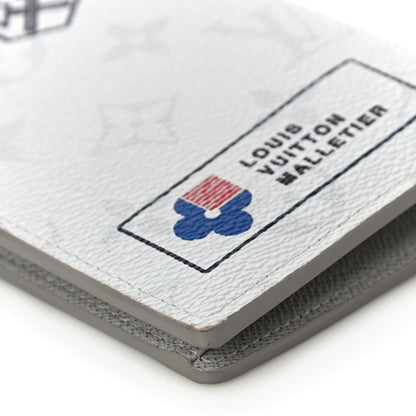 Louis Vuitton Monogram Stickers Brazza Wallet White 10 of 10