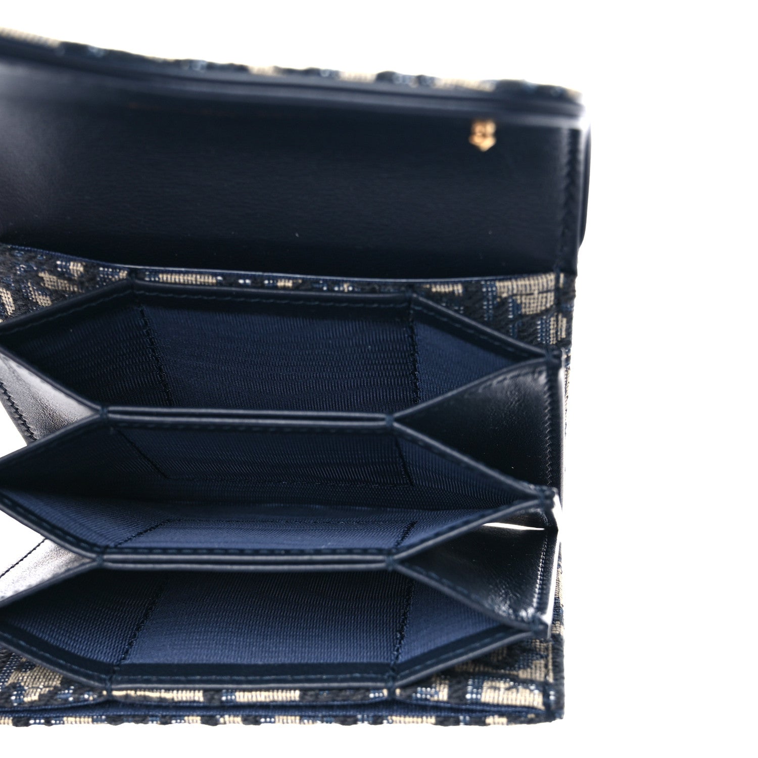 Christian Dior Oblique Saddle 5-Gusset Card Holder Blue 5 of 11