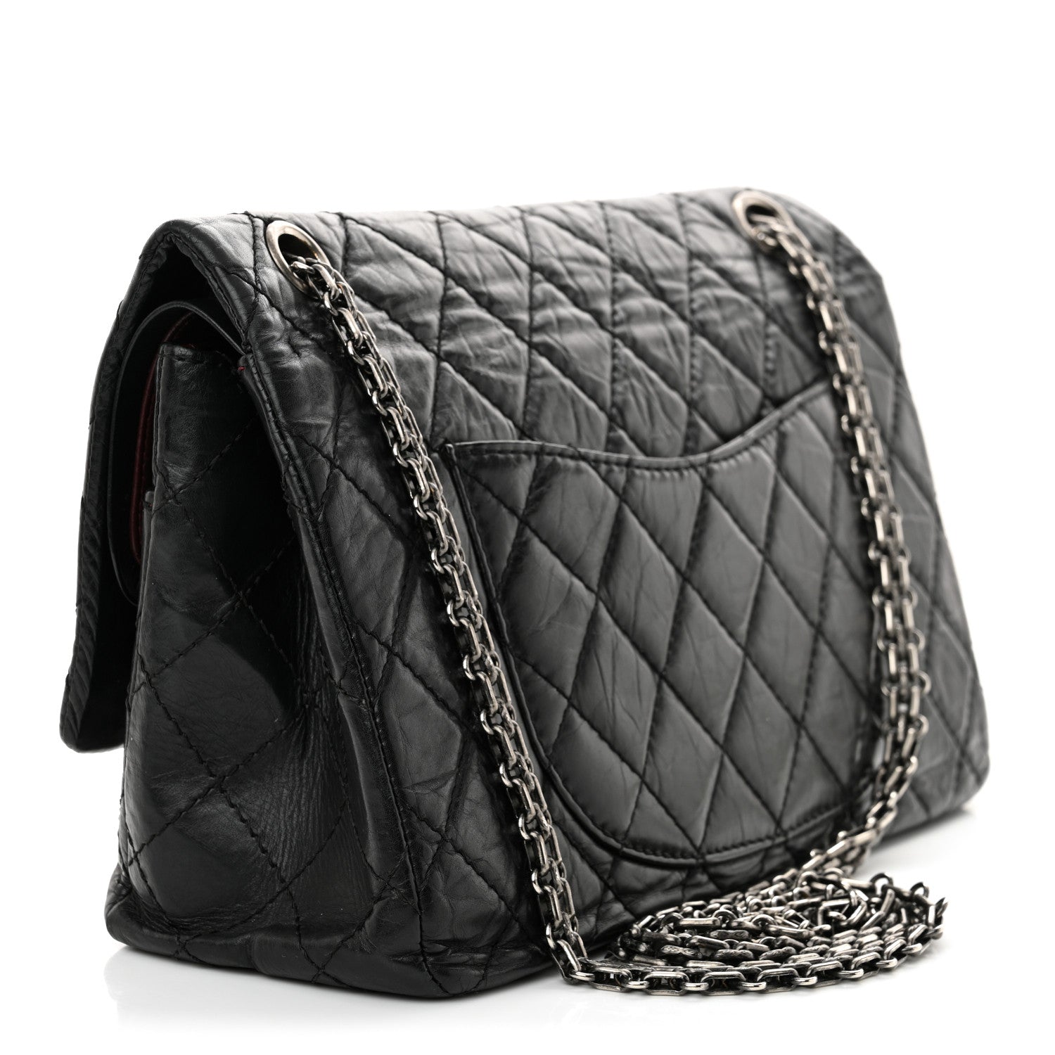 Chanel Aged Calfskin Quilted 2.55 Reissue 226 Flap Black 3 of 16