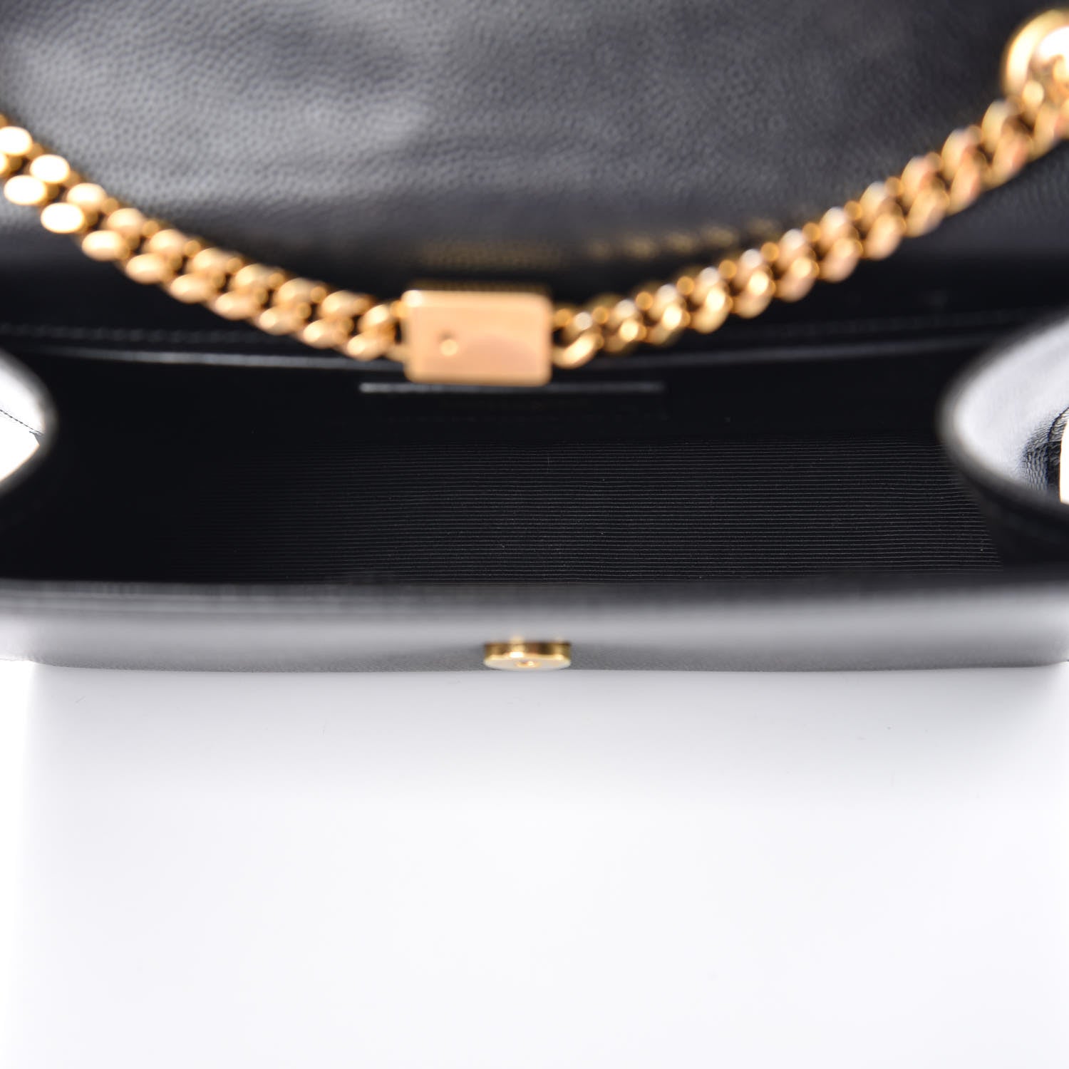 Saint Laurent Grain De Poudre Small Monogram Kate Satchel Black 5 of 16