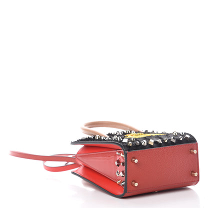 Christian Louboutin Calf Hair Calfskin Studded Nano Paloma Black 5 of 9