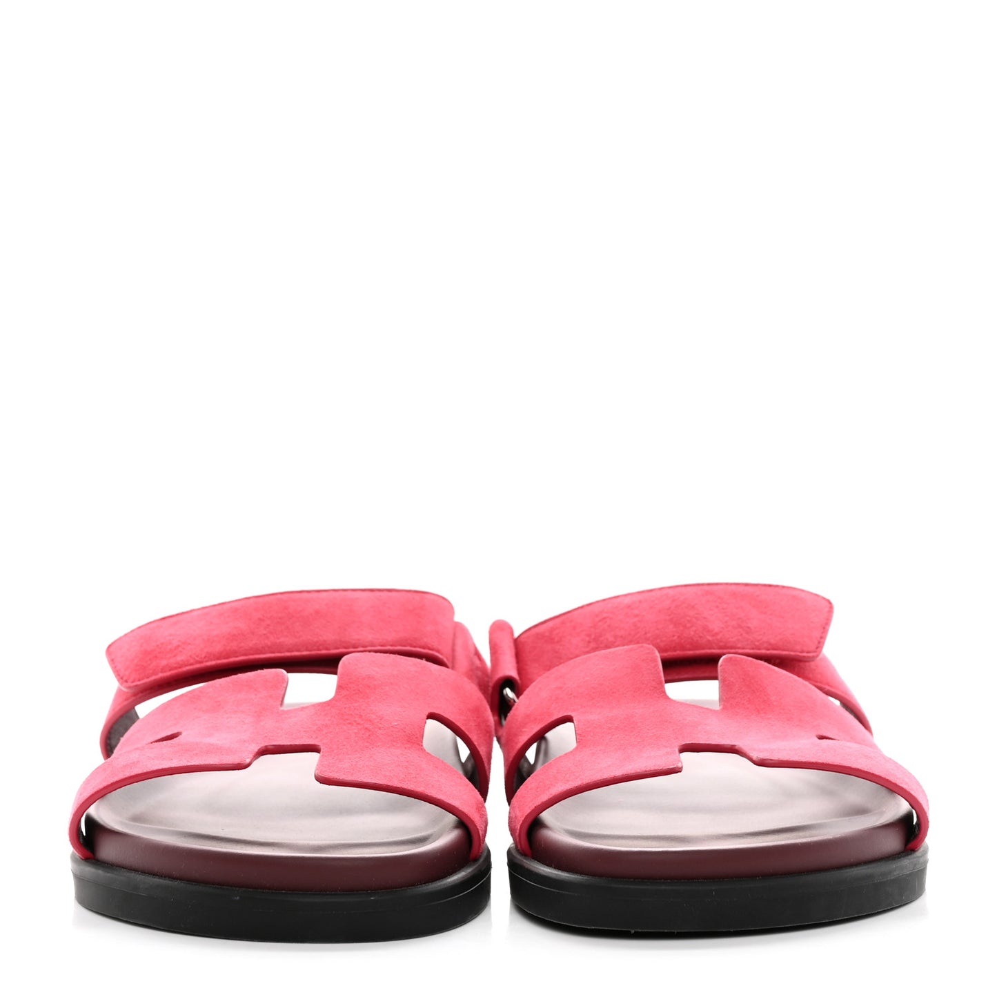 Suede Goatskin Womens Chypre Sandals 38 Rose Framboise