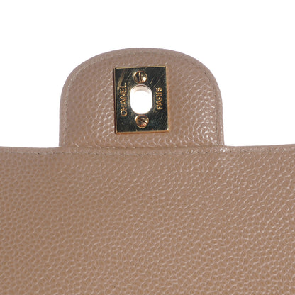 Chanel Caviar Quilted Medium Double Flap Beige 5 of 8
