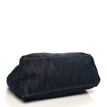 Chanel Denim XL Coco Cabas Tote Blue 5 of 12