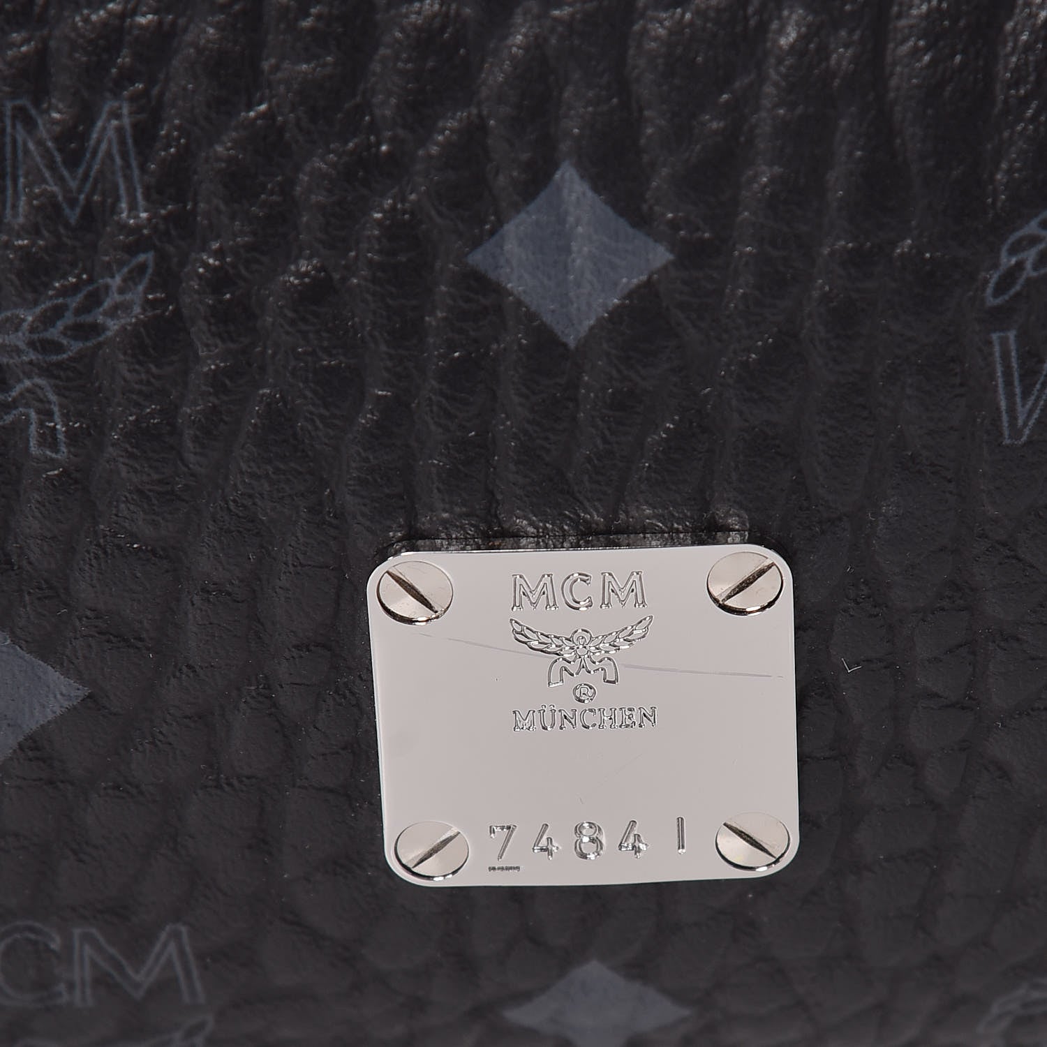MCM Visetos Medium Klara Shoulder Bag Black 11 of 11