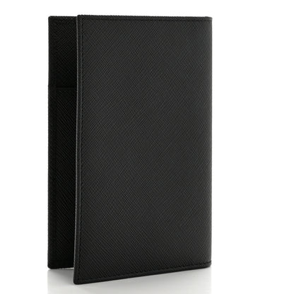 Prada Saffiano Passport Holder Black 3 of 8