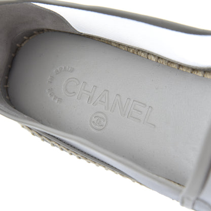 Chanel Mesh Grosgrain CC Espadrilles 41 Grey 6 of 9