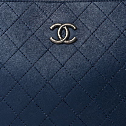 Chanel Bullskin Stitched Large Bi-Color Shopping Tote Blue 7 of 9