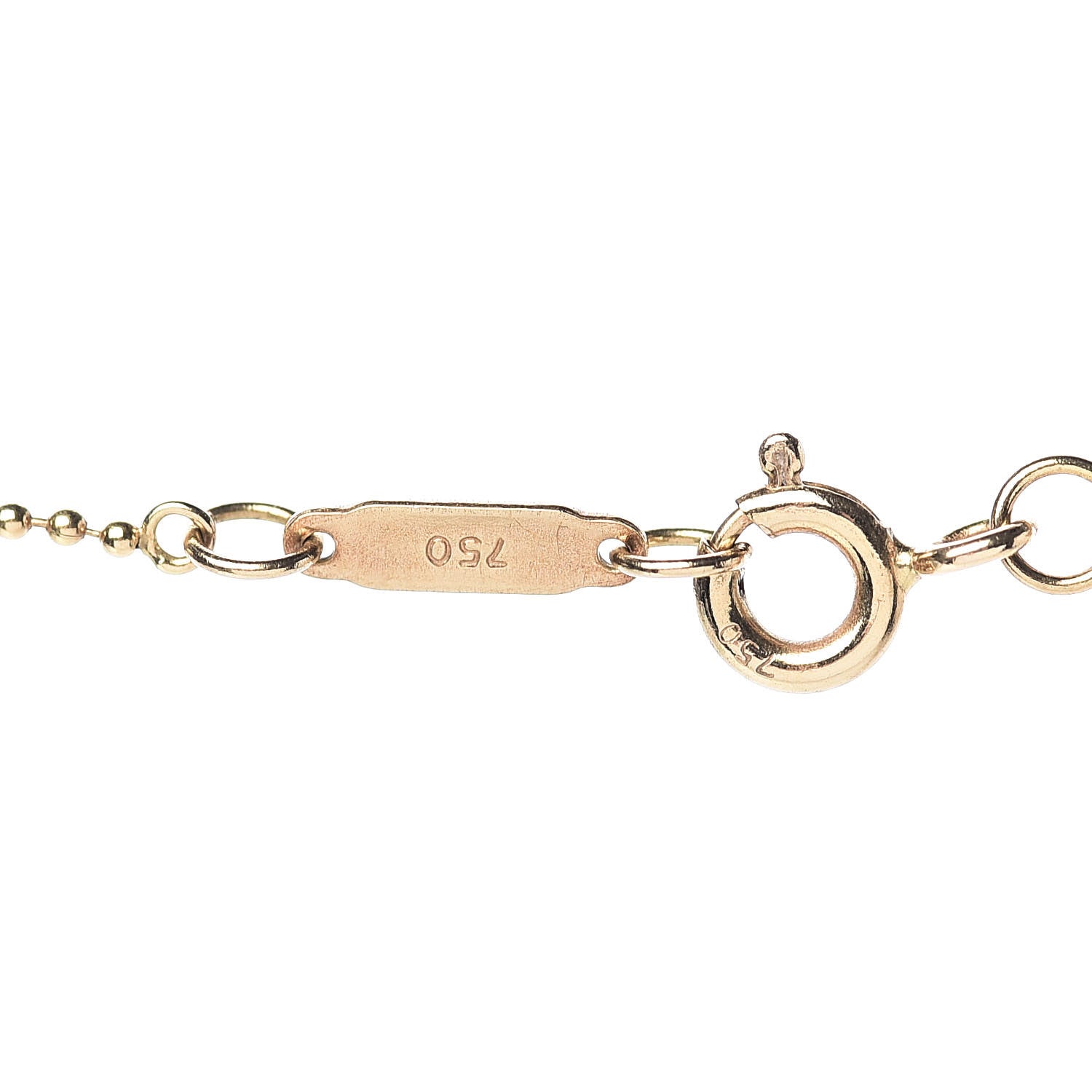 Tiffany 18K Yellow Gold Turquoise Paloma Picasso Dot Charm Pendant Necklace 5 of 7