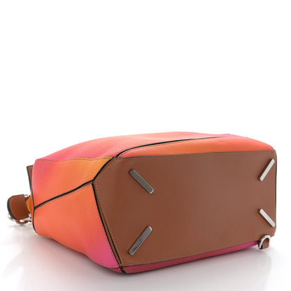 Loewe Calfskin Medium Puzzle Bag Orange Sunset 4 of 10