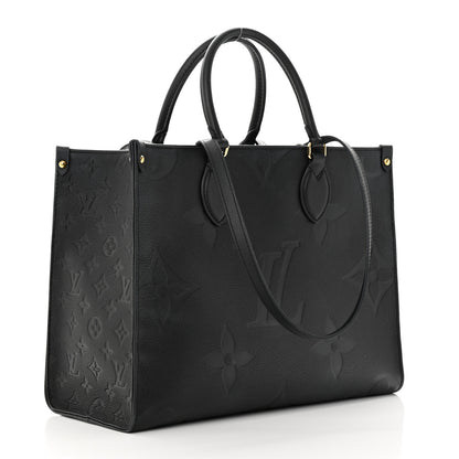 Louis Vuitton Empreinte Monogram Giant Onthego MM Black 3 of 17