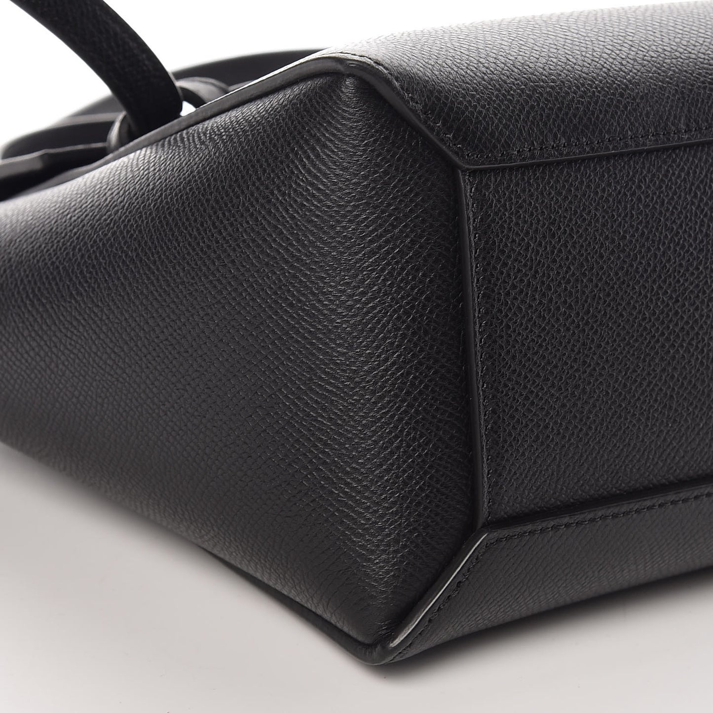Grained Calfskin Nano Belt Bag Black