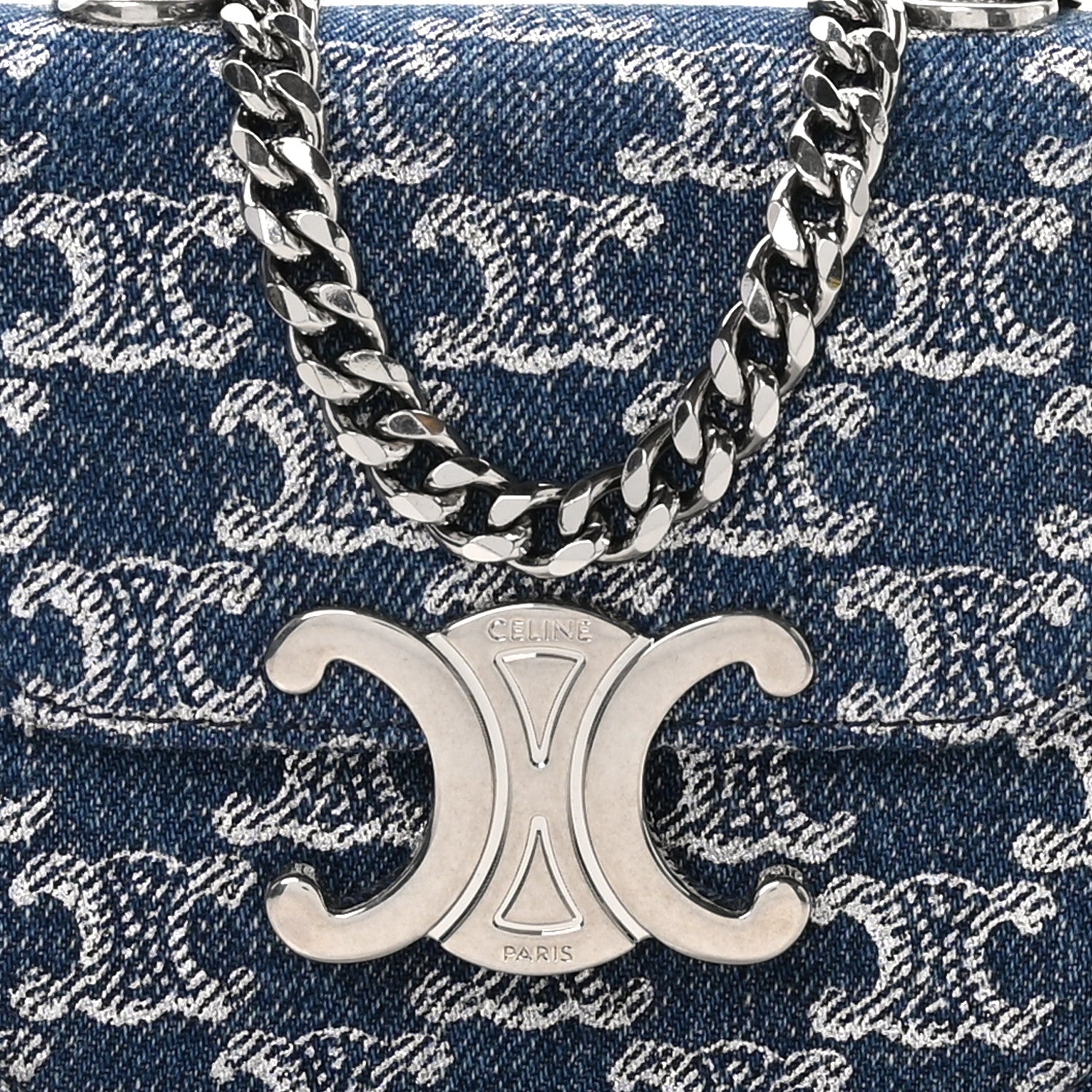 Celine Denim Triomphe Mini Claude 8 of 11