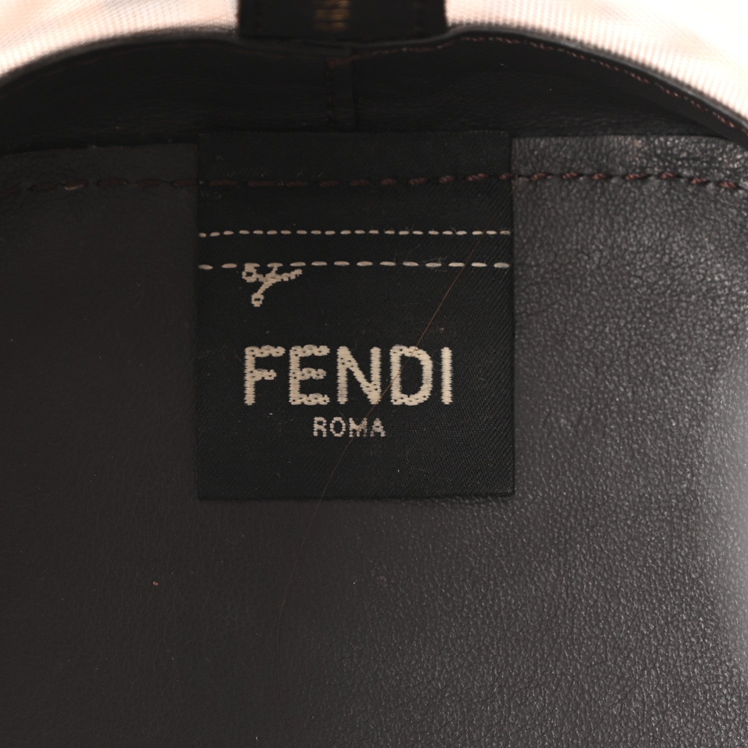 Fendi Mesh Vitello Grace F is Fendi FF 1974 Mini Mon Tresor Bucket Bag Marrone Black Ebano 6 of 10